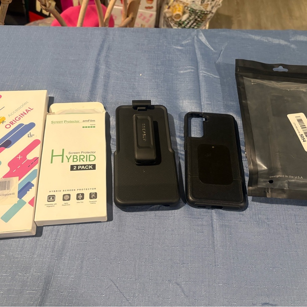 Black Phone Case with Belt Clip for Smartphones